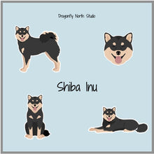 Load image into Gallery viewer, Shiba Inu Vinyl Sticker Set