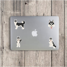 Load image into Gallery viewer, Siberian Husky Vinyl Stickers Set