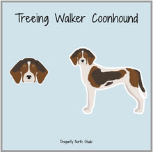 Load image into Gallery viewer, Treeing Walker Coonhound Vinyl Sticker Set