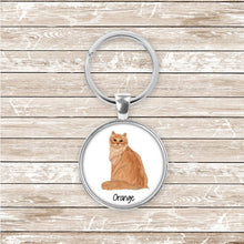 Load image into Gallery viewer, Ragamuffin cat keychain personalized