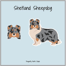 Load image into Gallery viewer, Shetland Sheepdog Vinyl Sticker Set