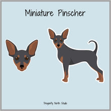 Load image into Gallery viewer, Miniature Pinscher Vinyl Sticker Set