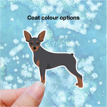 Load image into Gallery viewer, Miniature Pinscher (docked tail) Vinyl Sticker Set