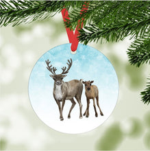 Load image into Gallery viewer, Caribou and Calf Ornament