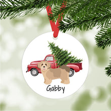 Load image into Gallery viewer, Havanese (puppy clip) ornament personalized