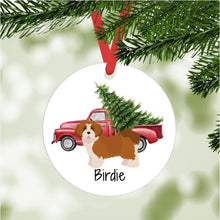Load image into Gallery viewer, Havanese (puppy clip) ornament personalized