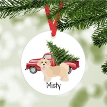 Load image into Gallery viewer, Havanese (puppy clip) ornament personalized