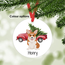 Load image into Gallery viewer, Pembroke Welsh Corgi ornament personalized