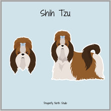 Load image into Gallery viewer, Shih Tzu Vinyl Sticker Set
