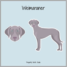 Load image into Gallery viewer, Weimaraner Vinyl Sticker Set