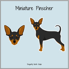 Load image into Gallery viewer, Miniature Pinscher Vinyl Sticker Set