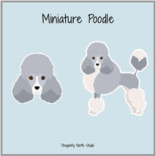 Load image into Gallery viewer, Miniature Poodle (Parti) Vinyl Sticker Set