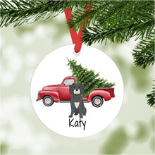 Load image into Gallery viewer, Schnoodle ornament personalized