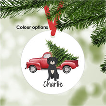 Load image into Gallery viewer, Schnoodle ornament personalized