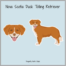 Load image into Gallery viewer, Nova Scotia Duck Tolling Retriever Vinyl Sticker Set