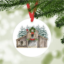 Load image into Gallery viewer, Christmas Barn ornament