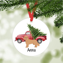 Load image into Gallery viewer, Cockapoo ornament personalized