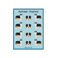 Load image into Gallery viewer, Australian Shepherd Vinyl Sticker Sheet