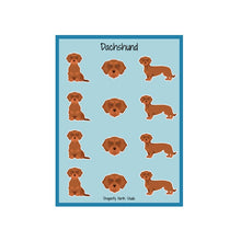 Load image into Gallery viewer, Dachshund (wirehaired) Vinyl Sticker Sheet