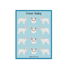 Load image into Gallery viewer, French Bulldog Vinyl Sticker Sheet