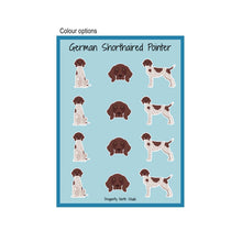 Load image into Gallery viewer, German Shorthaired Pointer Vinyl Sticker Sheet
