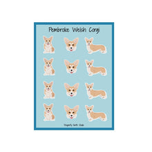 Load image into Gallery viewer, Pembroke Welsh Corgi Vinyl Sticker Sheet