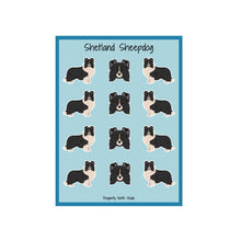 Load image into Gallery viewer, Shetland Sheepdog Vinyl Sticker Sheet