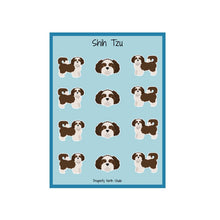 Load image into Gallery viewer, Shih Tzu (puppy clip) Vinyl Sticker Sheet