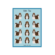 Load image into Gallery viewer, Shih Tzu Vinyl Sticker Sheet