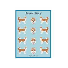 Load image into Gallery viewer, Siberian Husky Vinyl Sticker Sheet