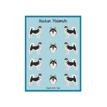 Load image into Gallery viewer, Alaskan Malamute Vinyl Sticker Sheet