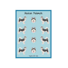Load image into Gallery viewer, Alaskan Malamute Vinyl Sticker Sheet