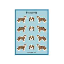 Load image into Gallery viewer, Bernedoodle Vinyl Sticker Sheet