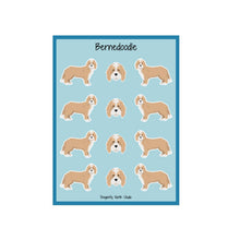 Load image into Gallery viewer, Bernedoodle Vinyl Sticker Sheet