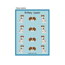 Load image into Gallery viewer, Brittany Spaniel Vinyl Sticker Sheet