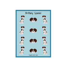 Load image into Gallery viewer, Brittany Spaniel Vinyl Sticker Sheet