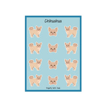 Load image into Gallery viewer, Chihuahua (longhaired) Vinyl Sticker Sheet