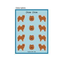 Load image into Gallery viewer, Chow Chow Vinyl Sticker Sheet