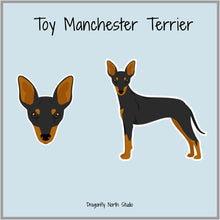 Load image into Gallery viewer, Toy Manchester Terrier Vinyl Sticker Set