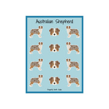 Load image into Gallery viewer, Australian Shepherd Vinyl Sticker Sheet