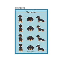 Load image into Gallery viewer, Dachshund (smoothcoat) Vinyl Sticker Sheet