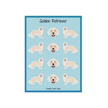 Load image into Gallery viewer, Golden Retriever Vinyl Sticker Sheet