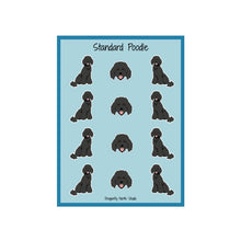 Load image into Gallery viewer, Standard Poodle (puppy clip) Vinyl Sticker Sheet