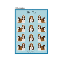 Load image into Gallery viewer, Shih Tzu Vinyl Sticker Sheet