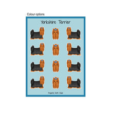 Load image into Gallery viewer, Yorkshire Terrier Vinyl Sticker Sheet