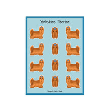 Load image into Gallery viewer, Yorkshire Terrier Vinyl Sticker Sheet