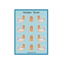 Load image into Gallery viewer, Yorkshire Terrier Vinyl Sticker Sheet