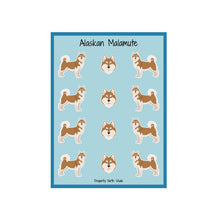 Load image into Gallery viewer, Alaskan Malamute Vinyl Sticker Sheet