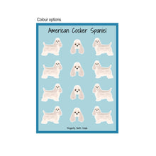 Load image into Gallery viewer, American Cocker Spaniel Vinyl Sticker Sheet