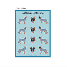 Load image into Gallery viewer, Australian Cattle Dog Vinyl Sticker Sheet